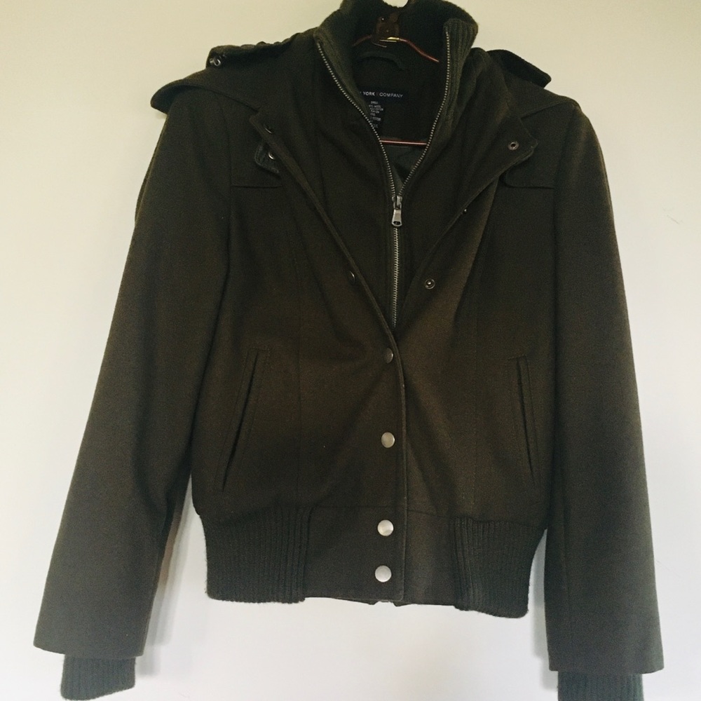 Wool cropped jacket
